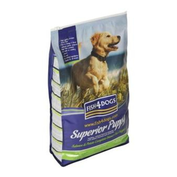 Fish4Dogs SuperiorPuppy Food Complete 海洋升級系列三文魚幼犬配方(細粒) 
