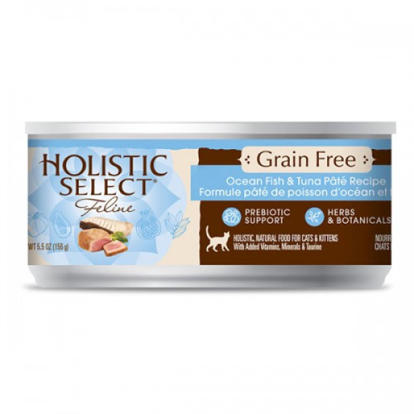 Holistic Select-活力滋海洋魚拼吞拿魚配方﹙無穀物﹚天然貓罐頭 