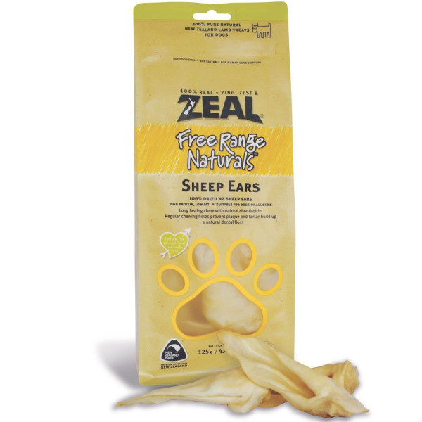 Zeal "Natural Pet Treats" - 熱愛天然紐西蘭羊耳 125g